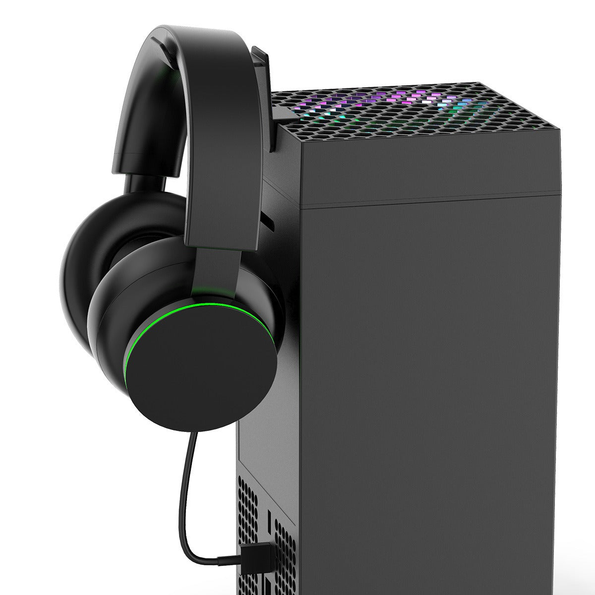 Top Cooling Fan with RGB Headset Stand for Xbox Series X