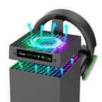 Top Cooling Fan with RGB Headset Stand for Xbox Series X